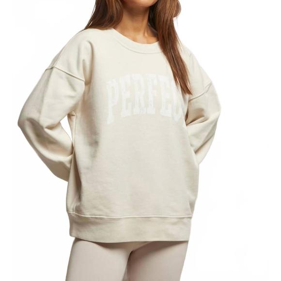 PERFECTWHITETEE Tops - NEW PERFECTWHITETEE perfect cotton sweatshirt in sugar